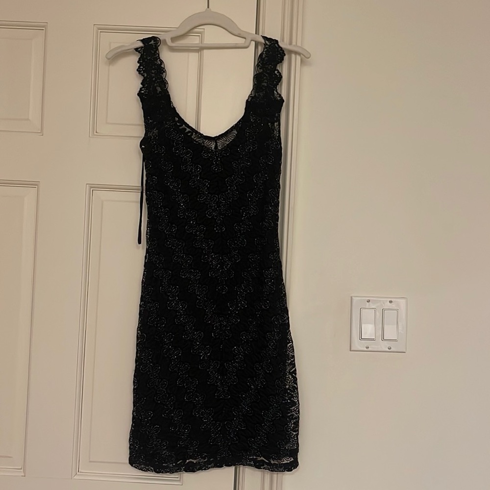 Free People - black lace dress